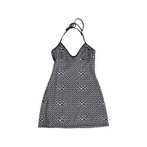 GIANFRANCO FERRE Halter Monogram Mini Dress sz S/M